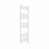 Fjord 1600 x 500mm Curved White Prefilled Electric Heated Towel Rail