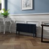 Bern 300 x 830mm Sapphire Blue Four Column Horizontal Traditional Radiator