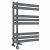 Koli 800 x 600mm Dual Fuel Anthracite Thermostatic Touch Control Electric Heated Towel Rail