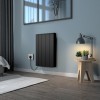 Bismo CRC 570 x 444mm Black Flat Panel Ceramic Core Wifi Electric Radiator - 1000W