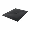 Terra - 1300x1000mm Slate Effect Rectangle Shower Tray Black