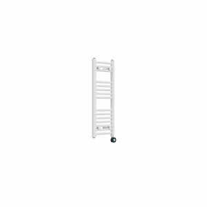 Fjord 800 x 300mm Curved White Thermostatic Touch Control Wifi Electric Heated Towel Rail