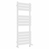 Juva 1200 x 450mm Dual Fuel White Flat Panel Simple Electric Heated Towel Rail