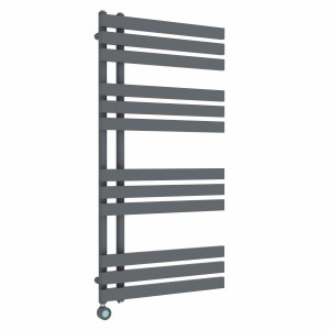 Koli 1200 x 600mm Anthracite Thermostatic Touch Control Electric Heated Towel Rail