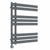 Koli 800 x 600mm Anthracite Thermostatic Touch Control Wifi Electric Heated Towel Rail