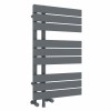 Kristiansund 824 x 500mm Dual Fuel Anthracite Simple Electric Heated Towel Rail