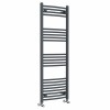 Fjord 1400 x 500mm Curved Anthracite Heated Towel Rail