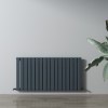 Carisa Plata 600 x 1190mm Anthracite Designer Aluminium Radiator