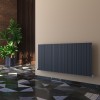 Carisa Monza 600 x 1230mm Anthracite Designer Aluminium Radiator