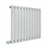 Karlstad 600 x 750mm Chrome Horizontal Flat Panel Wifi Electric Radiator - 800W
