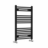 Bergen 800 x 500mm Straight Black Heated Towel Rail