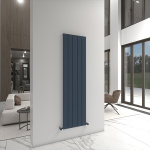 Carisa Angers 1800 x 495mm Anthracite Designer Aluminium Radiator