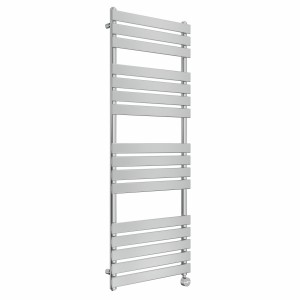 Juva 1600 x 600mm Chrome Flat Panel Thermostatic Touch Control Electric Heated Towel Rail