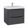 Avon Anthracite Wall Hung Basin Drawer Vanity Unit - 600mm