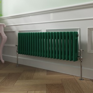 Bern 300 x 1010mm Moss Green Double Horizontal Column Radiator