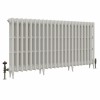 Classic  745 x 1460mm Porcelain White Triple Column Cast Iron Radiator - 23 Sections
