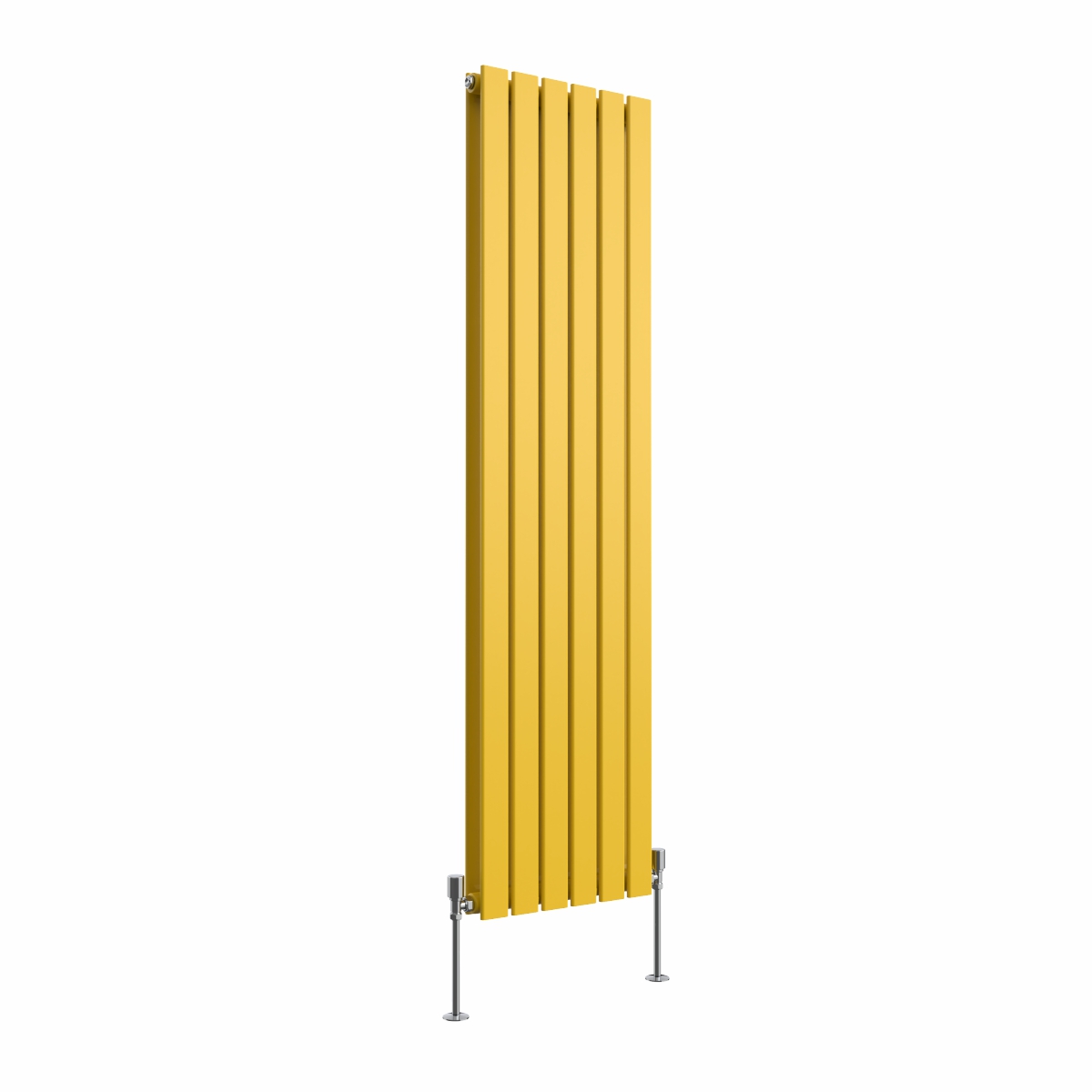 Karlstad 1600 x 410mm Zinc Yellow Double Vertical Flat Panel Designer Radiator