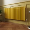 Norden 600 x 1417mm Zinc Yellow Single Horizontal Oval Column Designer Radiator