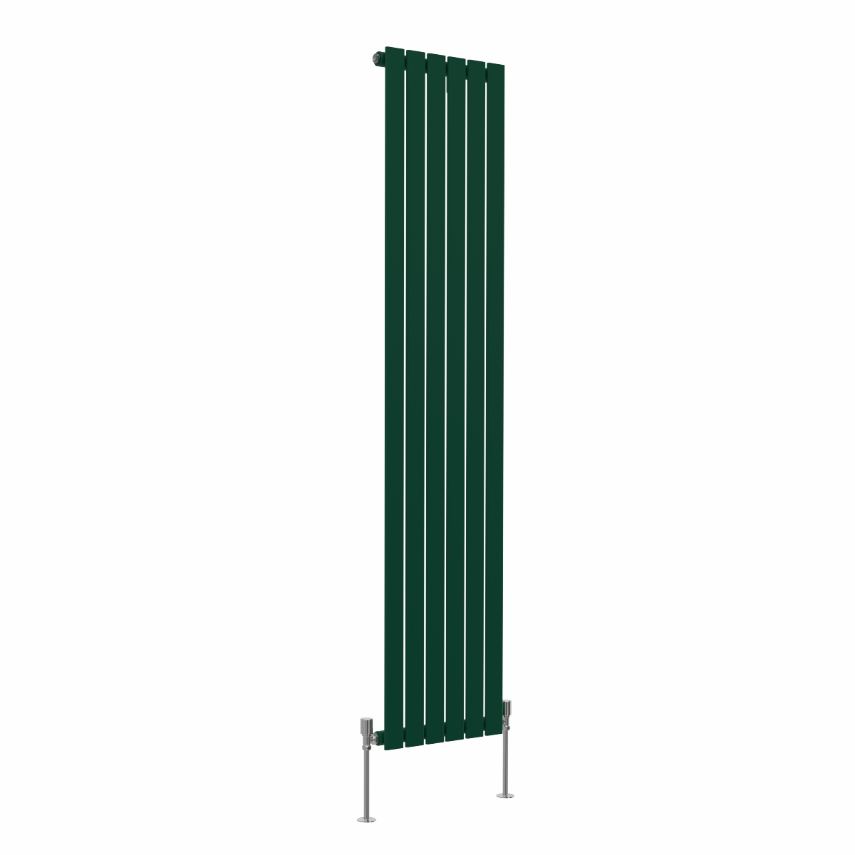 Karlstad 1800 x 410mm Moss Green Single Flat Panel Vertical Designer Radiator