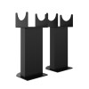 Karlstad Flat Panel Radiator Feet - Black