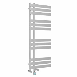 Koli 1200 x 450mm Dual Fuel Chrome Thermostatic Touch Control Wifi Electric Heated Towel Rail
