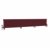 Classic  450 x 2514mm Farrow & Ball Eating Room Red Triple Column Cast Iron Radiator - 40 Sections