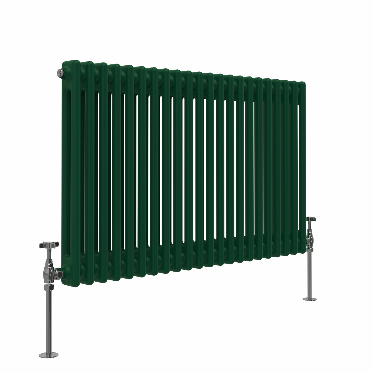 Bern 600 x 1010mm Moss Green Double Horizontal Column Radiator