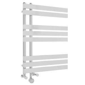 Koli 800 x 600mm Dual Fuel Thermostatic Touch Control Electric Heated Towel Rail - Chrome