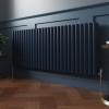 Norden 600 x 1594mm Sapphire Blue Double Horizontal Oval Column Designer Radiator