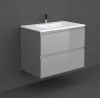 RAK-Joy 800mm Two Door Wall Hung Vanity Unit With Slim Basin - Urban Grey