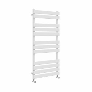Juva 1200 x 600mm White Flat Panel Heated Towel Rail