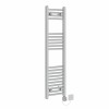 Fjord 1200 x 300mm Curved Chrome HEC Thermostatic Electric Heated Towel Rail