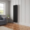 Bern 1800 x 560mm Black Triple Column Vertical Traditional Radiator