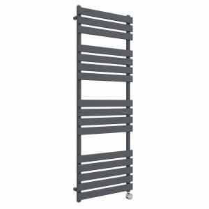 Juva 1600 x 600mm Sand Grey Flat Panel Thermostatic Touch Control Electric Heated Towel Rail