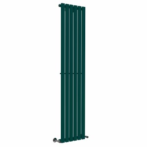 Lulea 1800 x 410mm Blue Green Single Flat Panel Vertical Designer Radiator