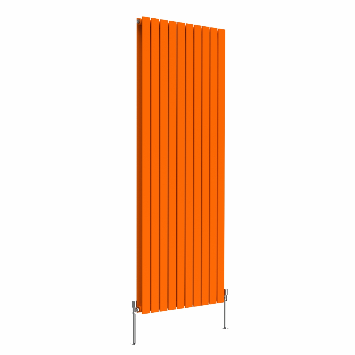 Karlstad 1800 x 682mm Bright Orange Double Flat Panel Vertical Designer Radiator