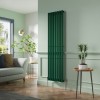 Lulea 1800 x 480mm Moss Green Single Flat Panel Vertical Designer Radiator