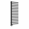 Kemi 1600 x 600mm Dual Fuel Black Thermostatic Touch Control Electric Heated Towel Rail