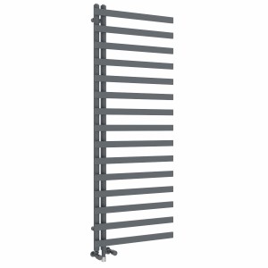 Kemi 1600 x 600mm Dual Fuel Anthracite Simple Electric Heated Towel Rail