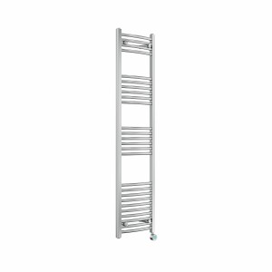 Fjord 1600 x 400mm Curved Chrome Thermostatic Touch Control Wifi Electric Heated Towel Rail