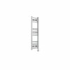 Fjord 1000 x 300mm Curved Chrome Thermostatic Touch Control Electric Heated Towel Rail
