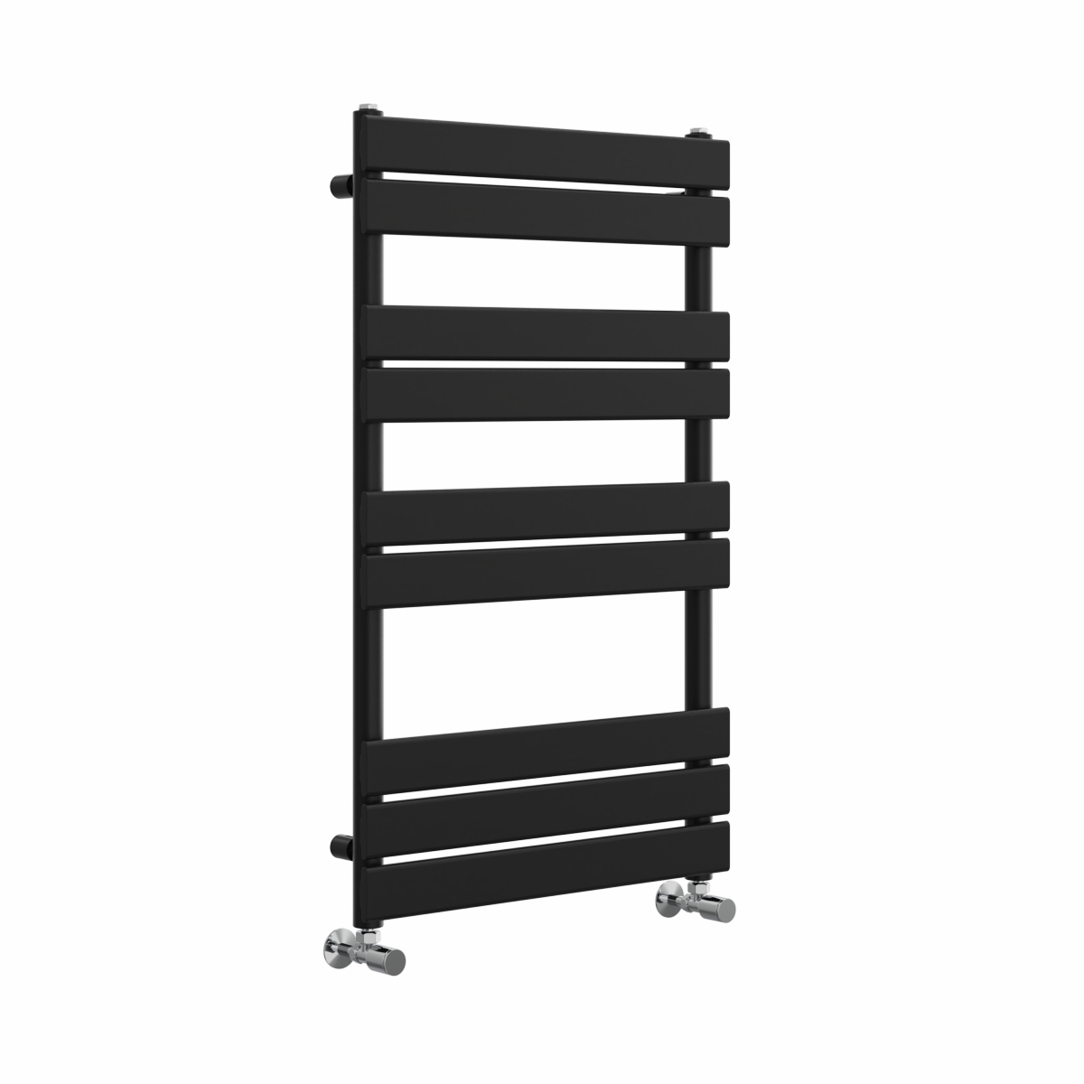 Juva 1000 x 600mm Satin Black Flat Panel Heated Towel Rail