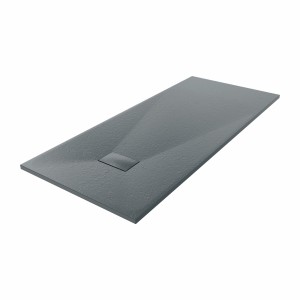Terra - 1800x800mm Slate Effect Rectangle Shower Tray Anthracite