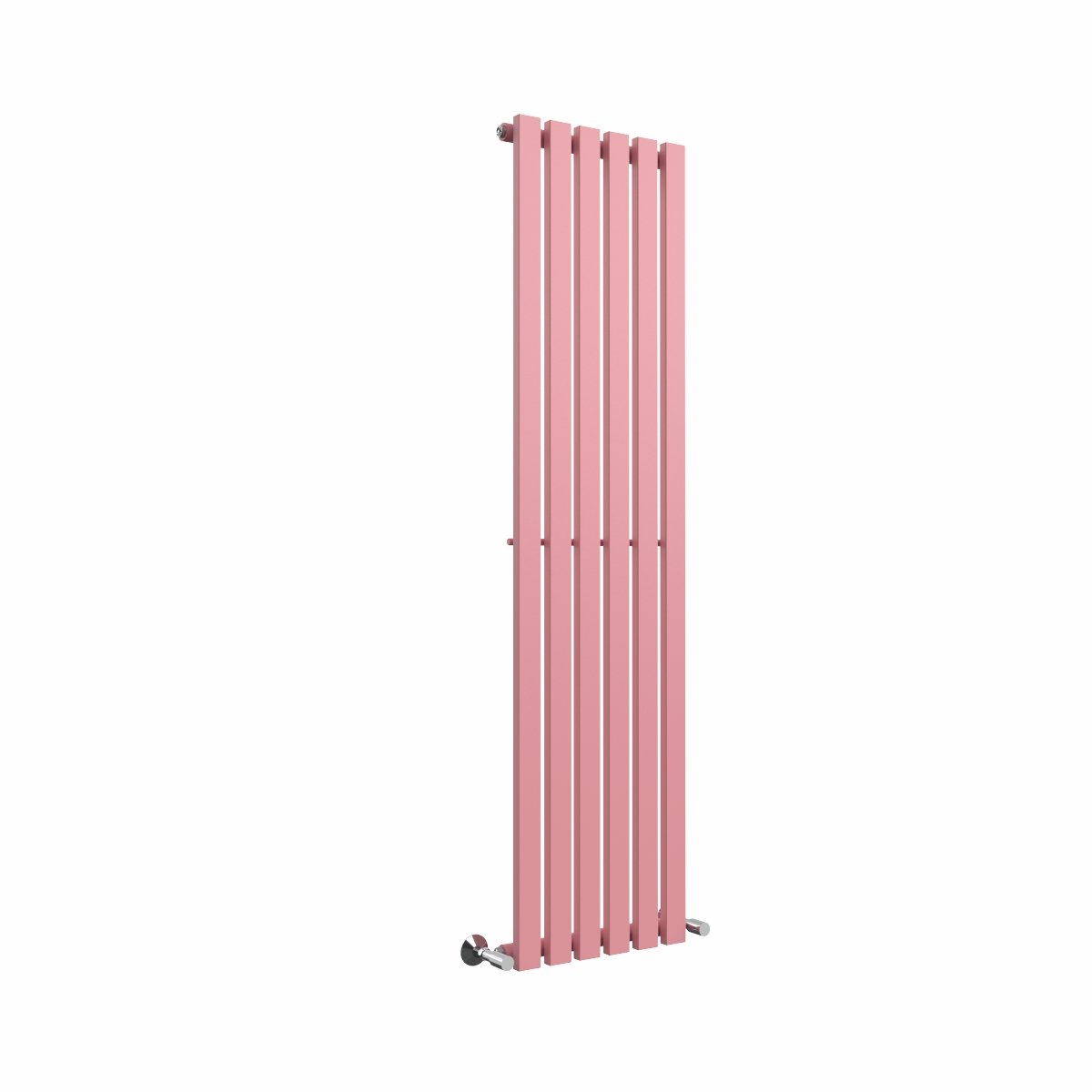 Lulea 1600 x 410mm Rose Clair Pink Single Vertical Flat Panel Designer Radiator