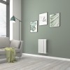 Norden - White Horizontal Oval Column Designer Radiator- 600mm Height - Choice of Width