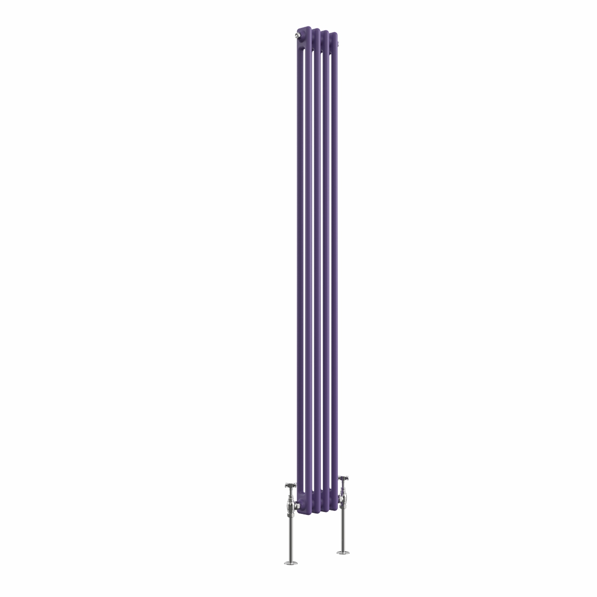 Bern 1800 x 200mm Elegant Purple Double Column Vertical Traditional Radiator