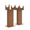 Karlstad Flat Panel Radiator Feet - Metallic Bronze