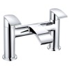 Flow Modern Bath Filler Mixer Tap - Chrome