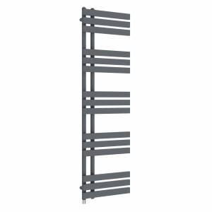 Koli 1600 x 450mm Anthracite Simple Electric Heated Towel Rail