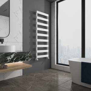 Carisa Ninova Bath 1550 x 500mm White Designer Aluminium Towel Rail